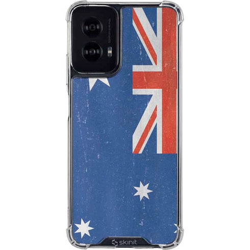 Australia Flag Distressed Moto G Power 5G (2024) Clear Case